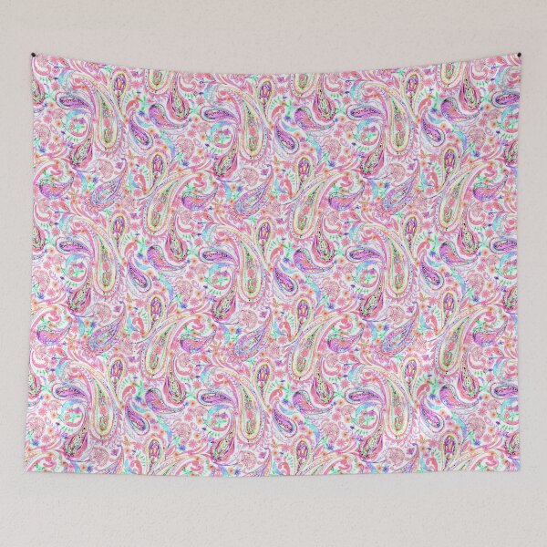 Item preview, Paisley ornament in purple and red designed and sold by bokasin.