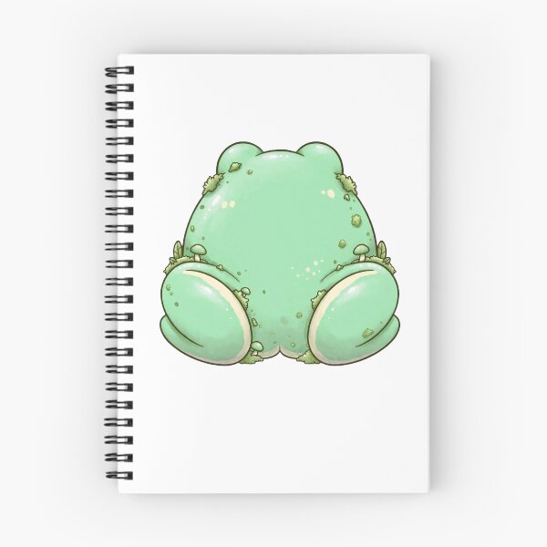 Item preview, Mossy Frog Butt with Mushrooms - Cute Cottagecore Frog But Goblincore designed and sold by Neurospicy Trolls.