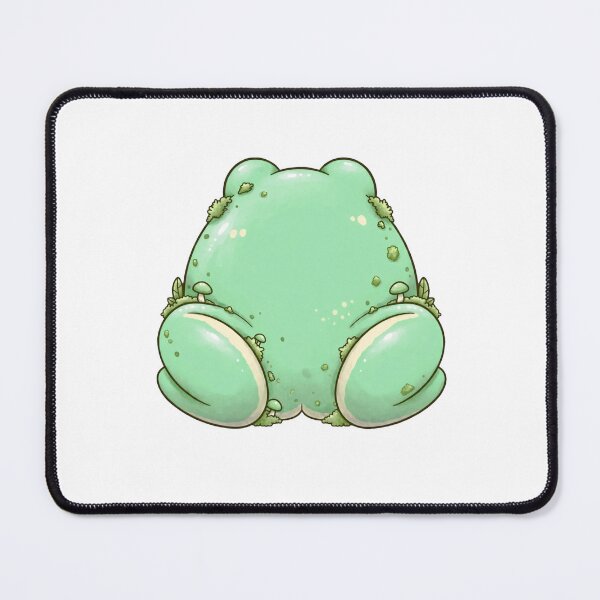 Item preview, Mossy Frog Butt with Mushrooms - Cute Cottagecore Frog But Goblincore designed and sold by Neurospicy Trolls.