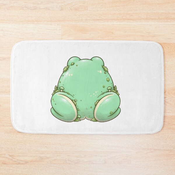 Item preview, Mossy Frog Butt with Mushrooms - Cute Cottagecore Frog But Goblincore designed and sold by Neurospicy Trolls.