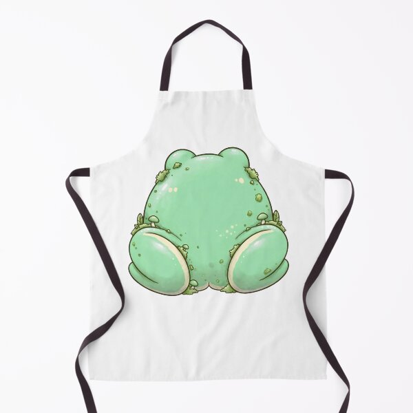 Item preview, Mossy Frog Butt with Mushrooms - Cute Cottagecore Frog But Goblincore designed and sold by Neurospicy Trolls.