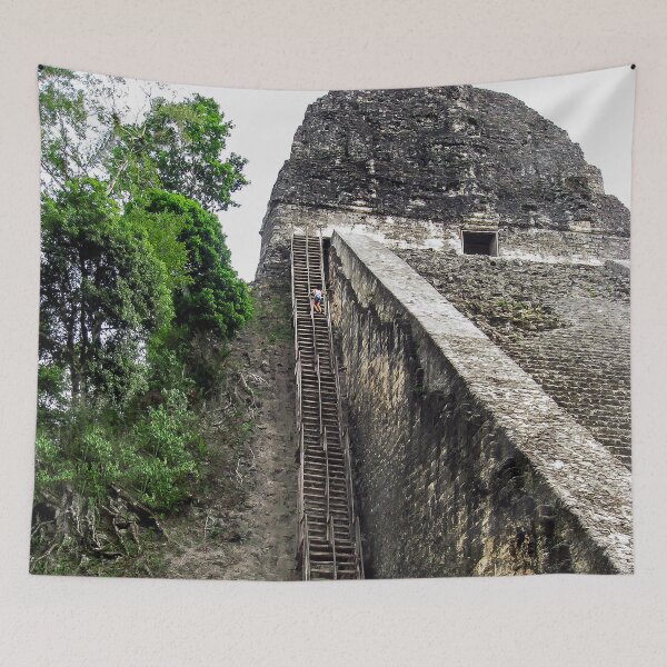 Item preview, Climbing the Mayan Pyramid in Tikal, Guatemala  designed and sold by heatherfriedman.