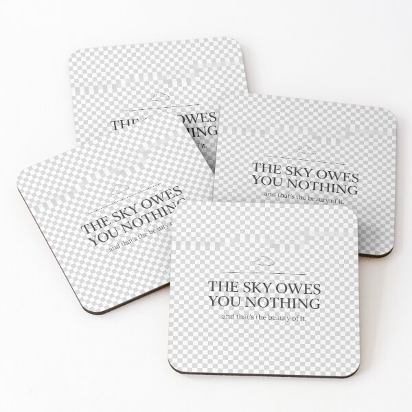 Item preview, The Sky Owes You Nothing Minimalist Cloud Quote Design designed and sold by ImagineDraws.