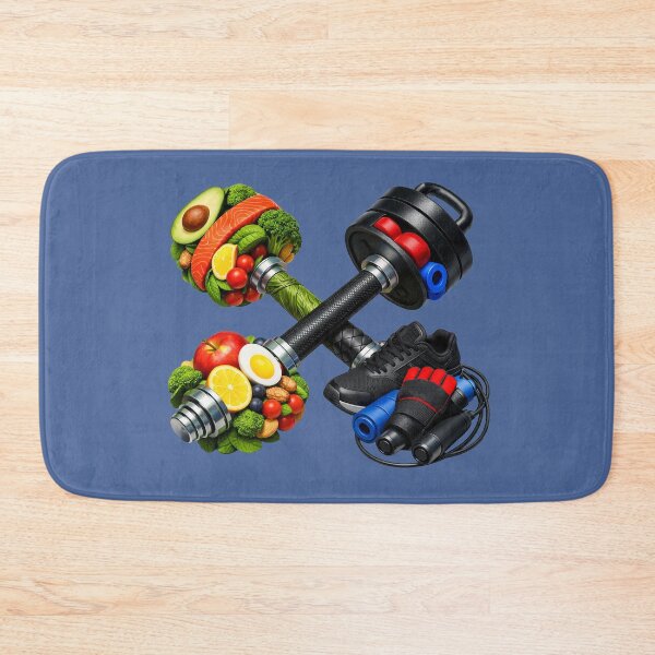 Item preview, Fitness and Healthy Nutrition Balance: 3D Dumbbell Art designed and sold by CreativeArtistL.