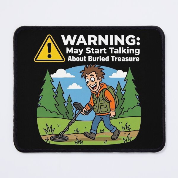 Item preview, WARNING May Start Talking About Buried Treasure Metal Detecting designed and sold by Sekla-Studio.
