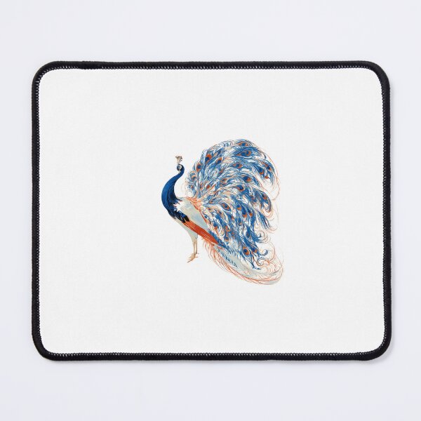 Item preview, Elegant Blue Peacock Bird | Minimal Nature Art T-Shirt designed and sold by Brandady.