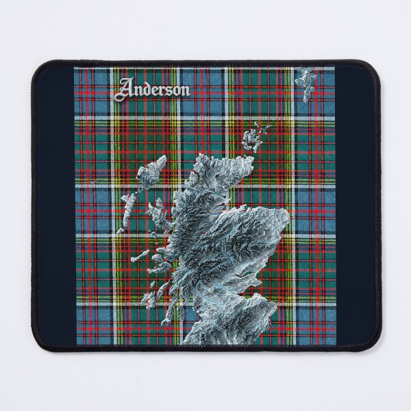 Item preview, Scotland Map and Clan Anderson Tartan designed and sold by davidelder.