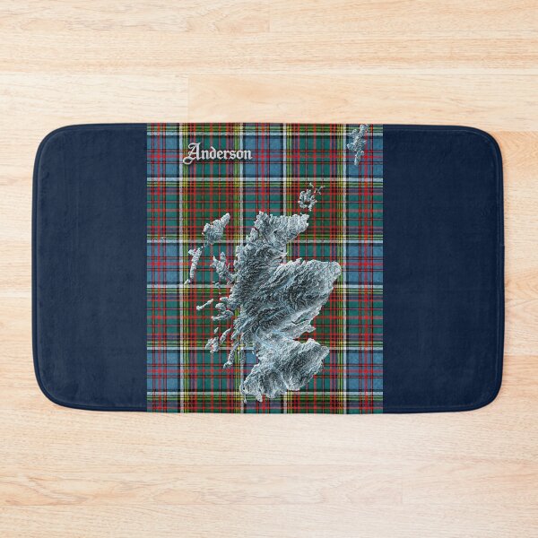 Item preview, Scotland Map and Clan Anderson Tartan designed and sold by davidelder.