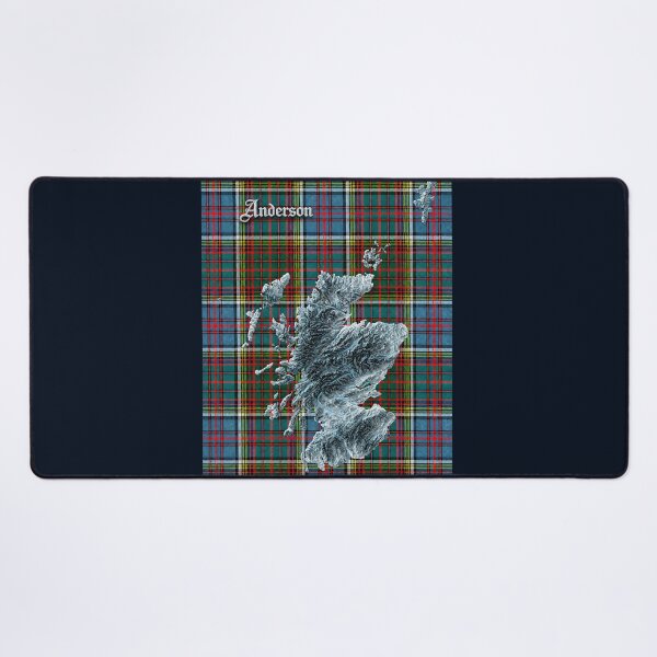 Item preview, Scotland Map and Clan Anderson Tartan designed and sold by davidelder.
