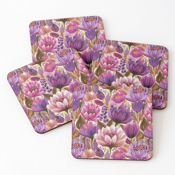 Item preview, Flourishing Lotus Floral  - Flower Garden Pattern - Anniversary Gift Ideas designed and sold by RoyalStarsPatts.