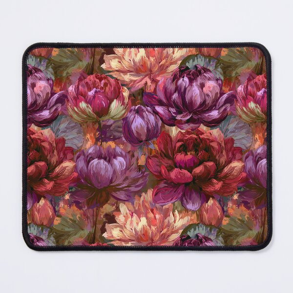 Item preview, Minimalistic Lotus Print  - Flower Garden Pattern - Anniversary Gifts designed and sold by RoyalStarsPatts.