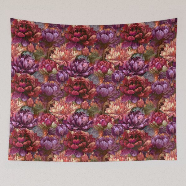 Item preview, Minimalistic Lotus Print  - Flower Garden Pattern - Anniversary Gifts designed and sold by RoyalStarsPatts.