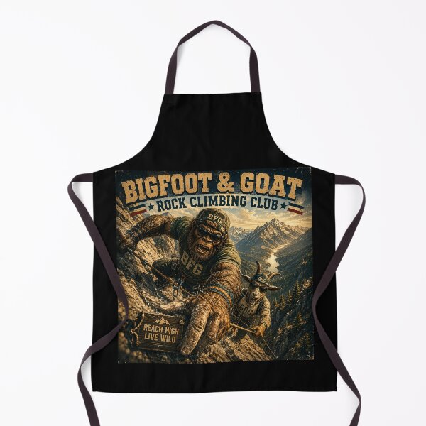 Item preview, Bigfoot and Goat Rock Climbing Club Vintage Adventure Design designed and sold by NicheBloom.