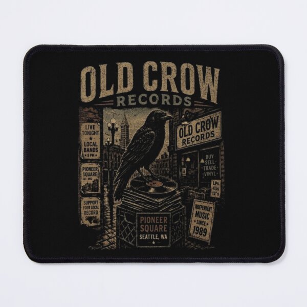 Item preview, Old Crow Records  designed and sold by KinshipThings.