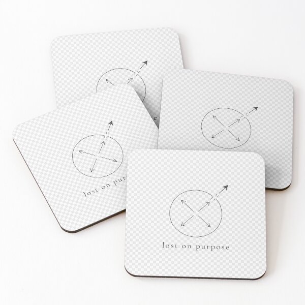 Item preview, Lost On Purpose Minimalist Compass Adventure Design designed and sold by ImagineDraws.