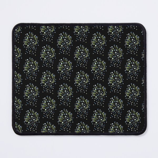 Item preview, Real Pressed Forget Me Not Flowers and Grass Botanical Pattern designed and sold by Elżbieta Kaps.