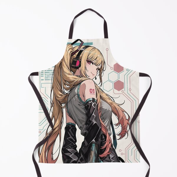 Item preview, Cyber Idol Girl – Futuristic Anime DJ & Digital Pop Star Illustration designed and sold by Dyan4.