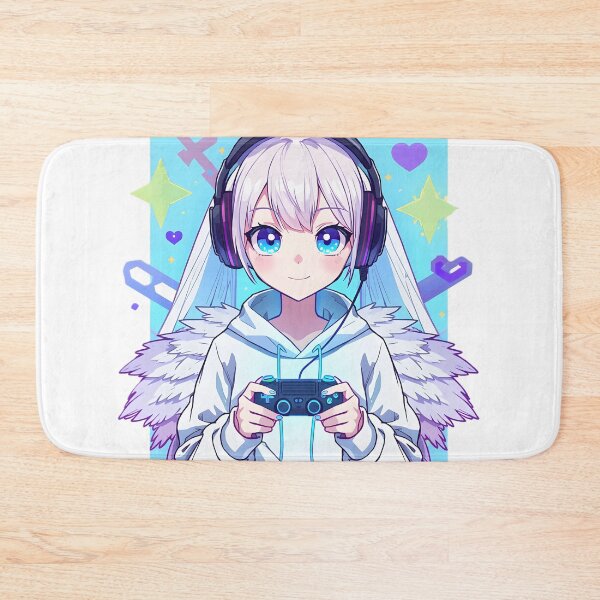Item preview, Cute Gamer Anime Girl Sticker | Kawaii Gaming Girl with Headset | Chibi Gamer Aesthetic | Gaming Room Decor designed and sold by dreamz-world.