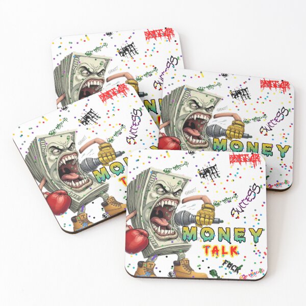 Item preview, Money Talks - Aggressive Cash Mascot designed and sold by VibeMechanic.