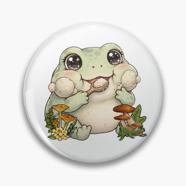 Item preview, I Eat Sand - Cute Kawaii Frog Eating Sand Meme Goblincore designed and sold by Neurospicy Trolls.