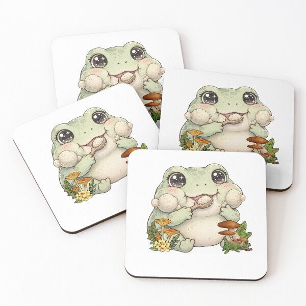 Item preview, I Eat Sand - Cute Kawaii Frog Eating Sand Meme Goblincore designed and sold by Neurospicy Trolls.