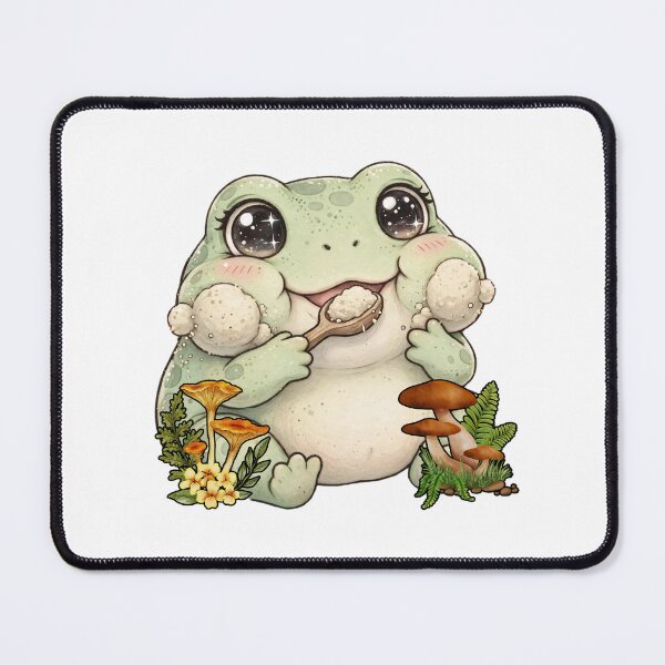 Item preview, I Eat Sand - Cute Kawaii Frog Eating Sand Meme Goblincore designed and sold by Neurospicy Trolls.