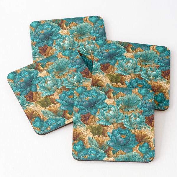 Item preview, Charming Lotus Texture  - Retro Flower Floral - Anniversary Gifts For Him designed and sold by RoyalStarsPatts.