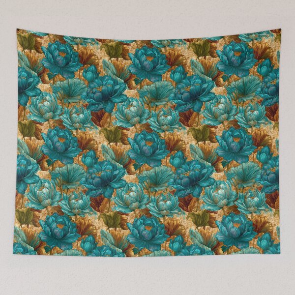 Item preview, Charming Lotus Texture  - Retro Flower Floral - Anniversary Gifts For Him designed and sold by RoyalStarsPatts.