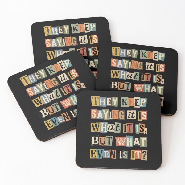 Item preview, What Even Is It Sarcastic Ransom Note Text designed and sold by d247.