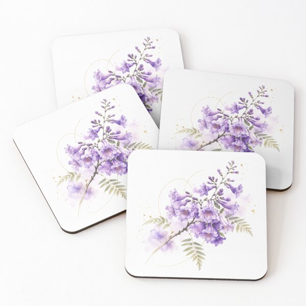 Item preview, Jacaranda in Watercolor | Argentine Botany | Elegant Floral Illustration designed and sold by Esencia Argentina.