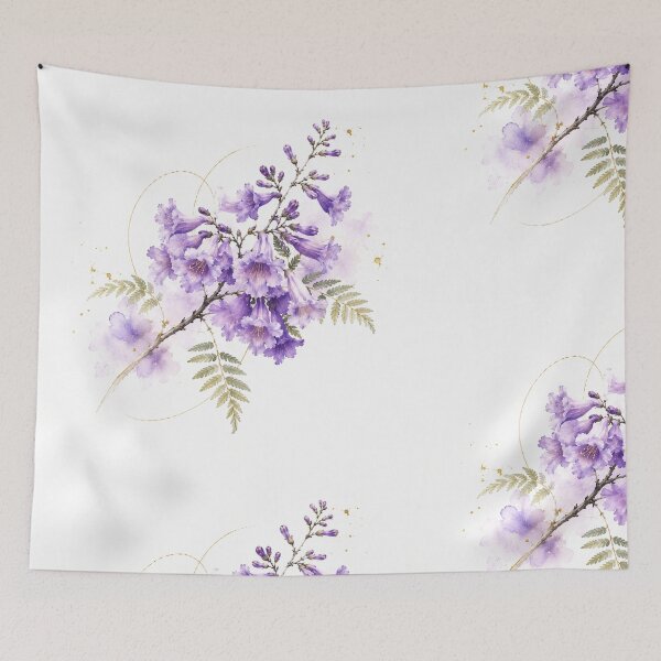Item preview, Jacaranda in Watercolor | Argentine Botany | Elegant Floral Illustration designed and sold by Esencia Argentina.