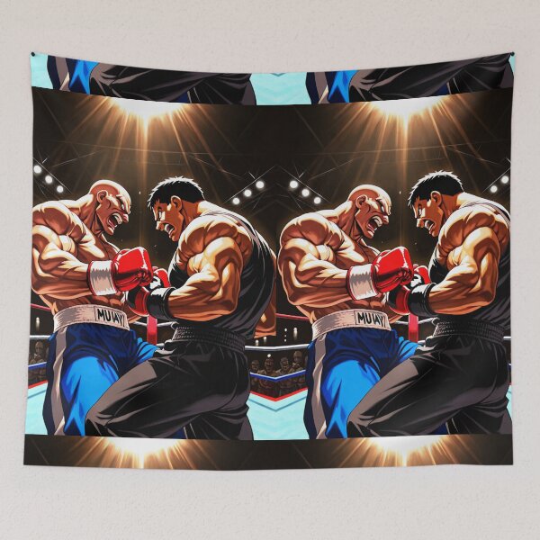 Item preview, Manga - Muay Thai Fight, Dynamic Combat Sport Illustration designed and sold by Zone--Gaming.
