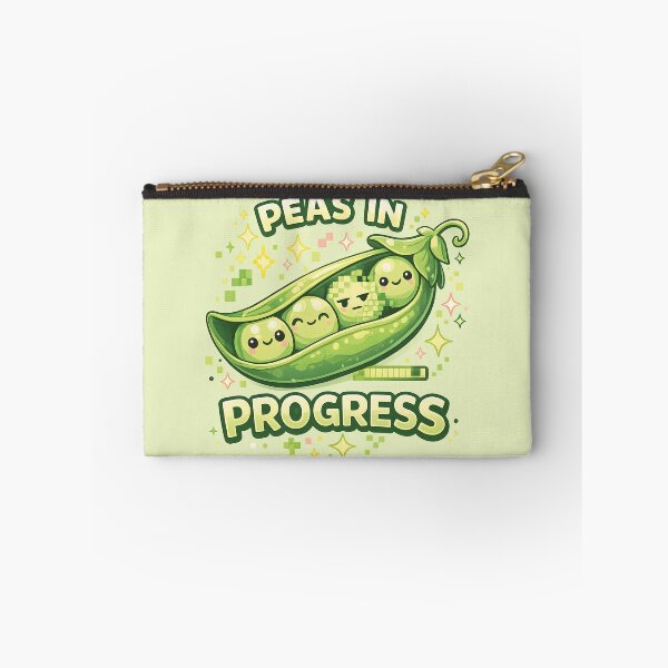 Item preview, Peas in Progress - Cute Pixel Gamer Pea Pod designed and sold by Human Error Goods.