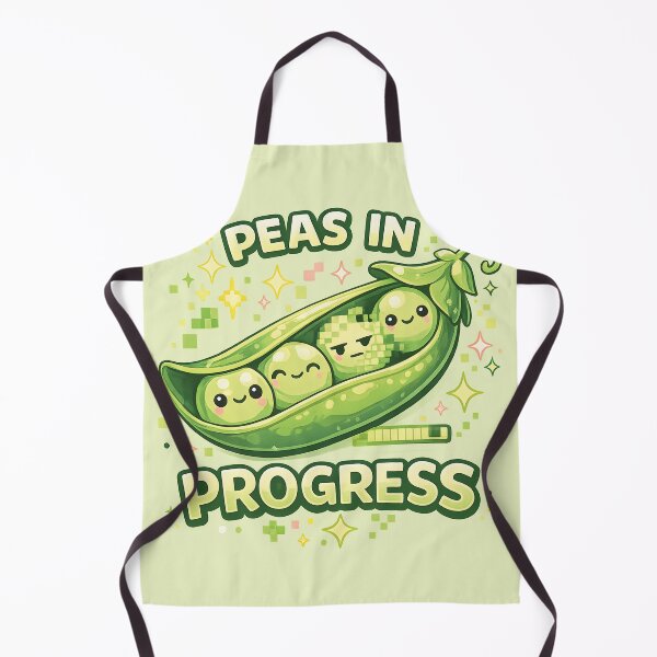 Item preview, Peas in Progress - Cute Pixel Gamer Pea Pod designed and sold by Human Error Goods.