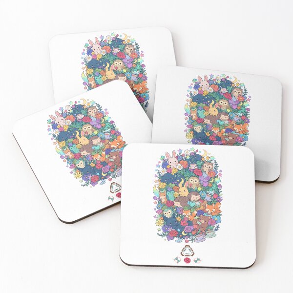 Item preview, Chibi Woodland Garden Party: Bunnies, Owls & Foxes designed and sold by Whimsy Trail Co.
