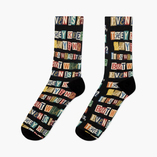 Item preview, What Even Is It Sarcastic Ransom Note Quote designed and sold by d247.