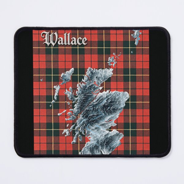 Item preview, Scotland Map and Clan Wallace Tartan designed and sold by davidelder.