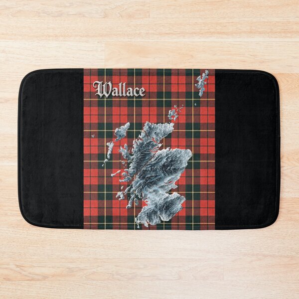 Item preview, Scotland Map and Clan Wallace Tartan designed and sold by davidelder.