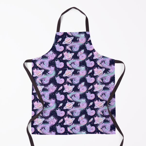Item preview, Kawaii Pastel Neon Space Cat Dessert Pattern designed and sold by Thai Vibe Studio.