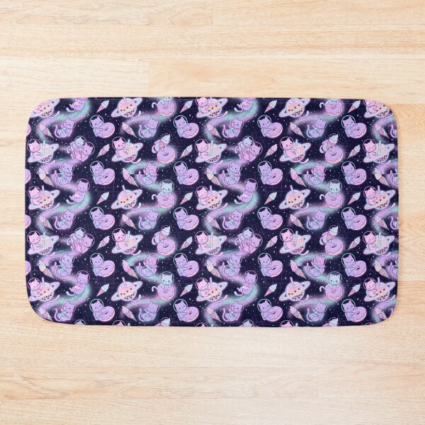 Item preview, Kawaii Pastel Neon Space Cat Dessert Pattern designed and sold by Thai Vibe Studio.