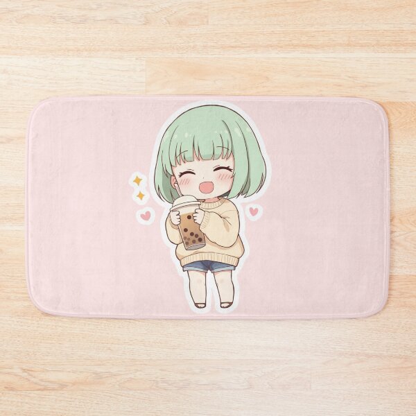 Item preview, Cute Chibi Bubble Tea Lover PNG Sticker | Kawaii Anime Boba Aesthetic | Japanese Pastel Vinyl Decal for Laptop, Phone & Notebook designed and sold by Stylestickers55.