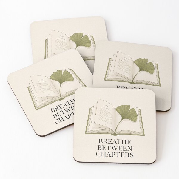Item preview, Breathe Between Chapters Minimalist Book Lover Design designed and sold by ImagineDraws.