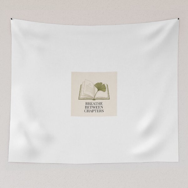 Item preview, Breathe Between Chapters Minimalist Book Lover Design designed and sold by ImagineDraws.