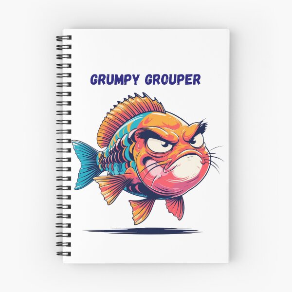 Item preview, Grumpy Grouper – Bad Day Fish Graphic Tee | Funny Relatable Mood Shirt designed and sold by SIGNAL & BLOOM.