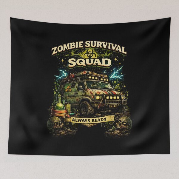 Item preview, Zombie Survival Squad Off Road Apocalypse Van designed and sold by CreativeMindsetLab.