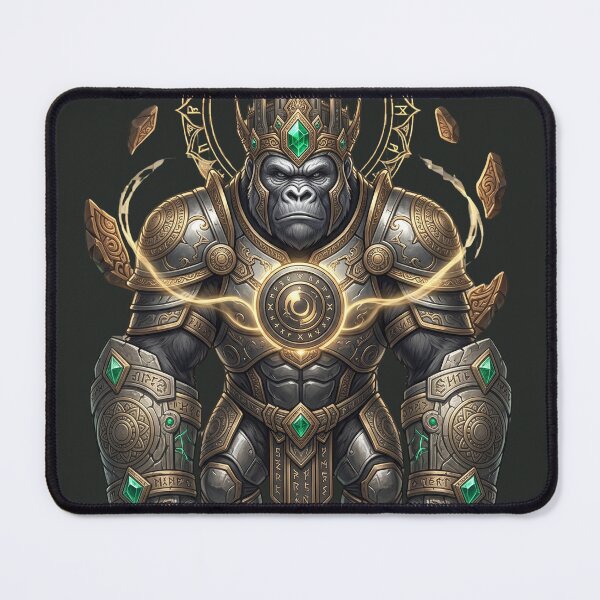 Item preview, Temple Guardian Gorilla | Emerald Stone Protector designed and sold by Origamoart.