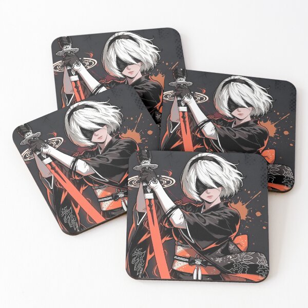 Item preview, Cyber Samurai Warrior – Futuristic Android Girl in Elegant Black Kimono designed and sold by Dyan4.
