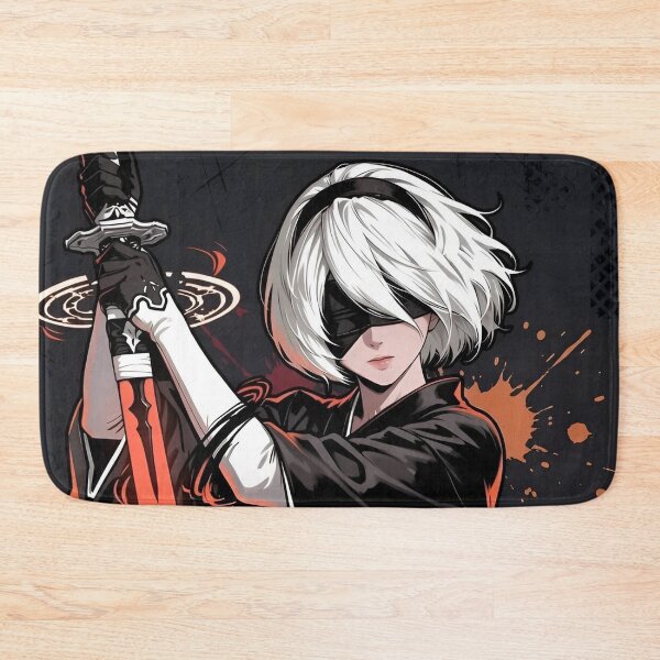 Item preview, Cyber Samurai Warrior – Futuristic Android Girl in Elegant Black Kimono designed and sold by Dyan4.