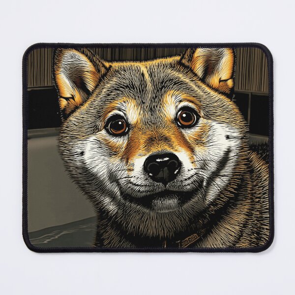 Item preview, A shiba in the bath! designed and sold by ArtifactsLab.