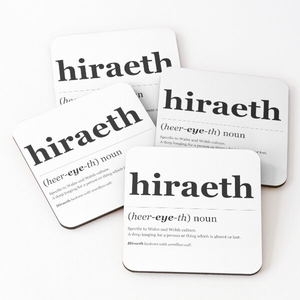 Item preview, Hiraeth dictionary definition  designed and sold by KeriMacDesigns.
